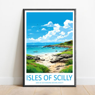 Isles Of Scilly Travel Print Wall Art Isles Of Sci
