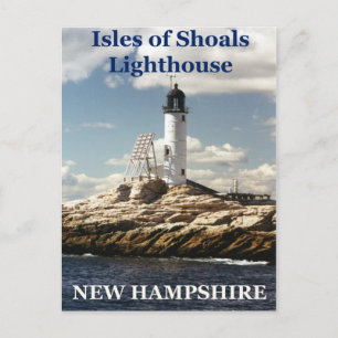 Isles of Shoals Lighthouse, New Hampshire Postcard
