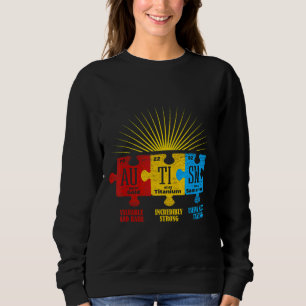 Ism Awareness Puzzle Chemical Element 69 Sweatshirt