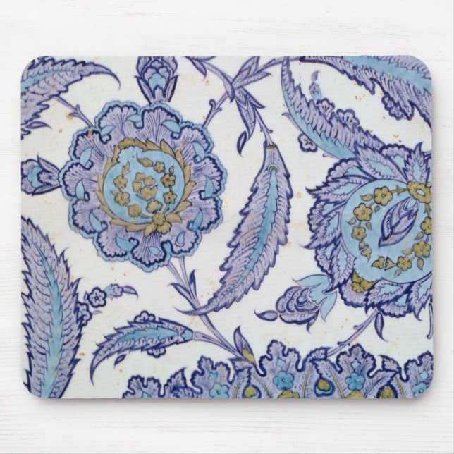 Isnik earthenware tile, c.1520-50 mouse pad (Front)