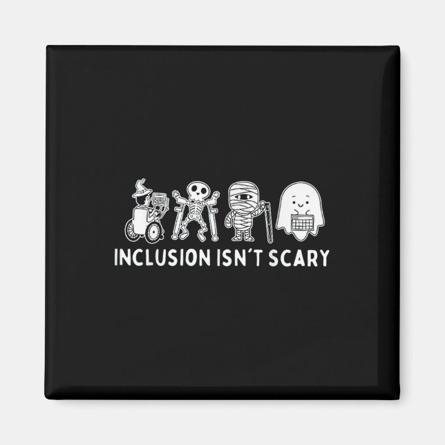 Isn't Scary Teacher Skeleton Ghost Cute  Magnet (Front)