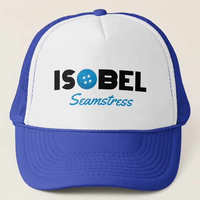 Isobel Seamstress Trucker Hat (Front)