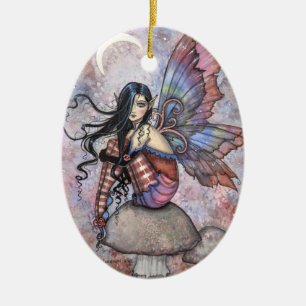 Isobel the Introvert Fairy Fantasy Art Ceramic Ornament