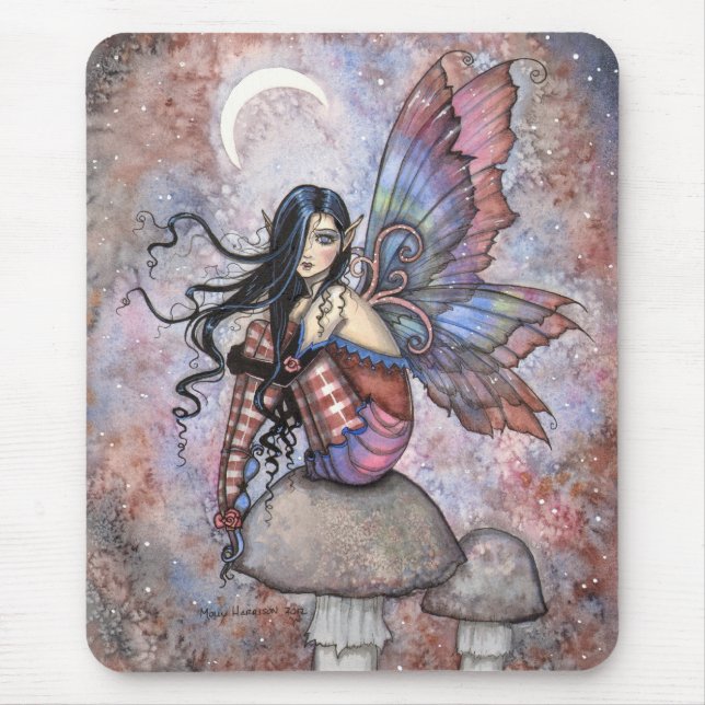Isobel the Introvert Fairy Fantasy Art Mousepad (Front)