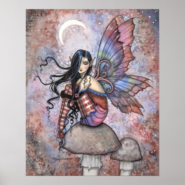 Isobel the Introvert Fairy Fantasy Art Print (Front)