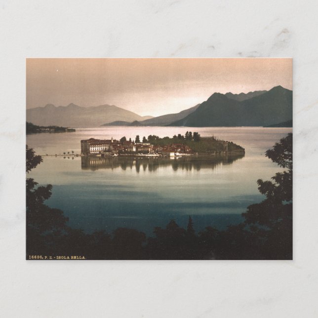 Isola Bella by Moonlight, Lake Maggiore, Italy Postcard (Front)