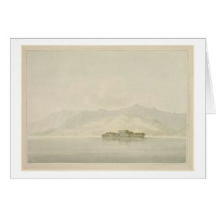 Isola Madre, Lago Maggiore, c.1781 (w/c over graph