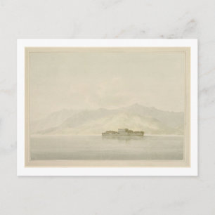 Isola Madre, Lago Maggiore, c.1781 (w/c over graph Postcard