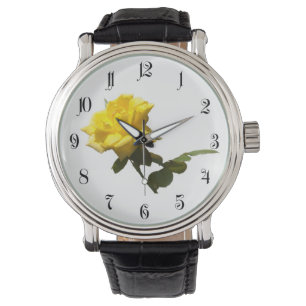 Isolate Yellow rose Watch