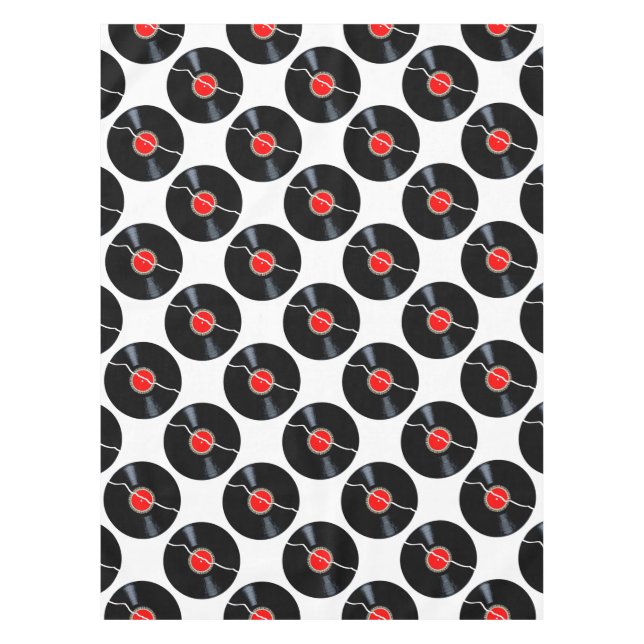Isolated Broken Record Tablecloth (Front)