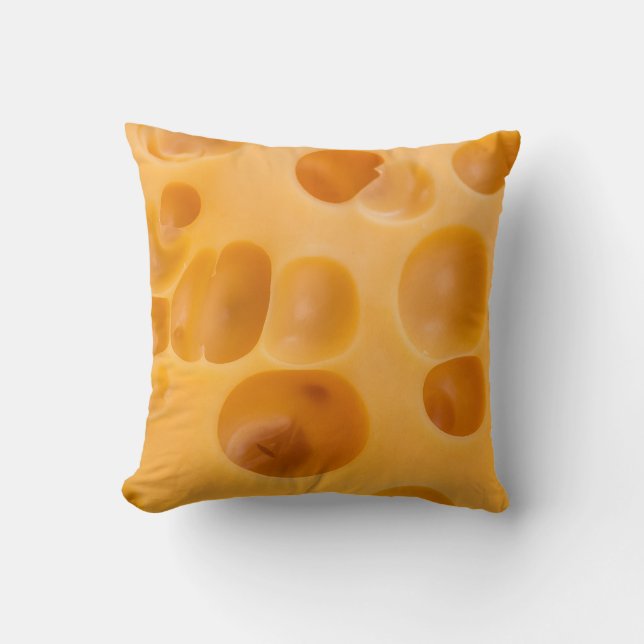 Isolated cheese piece, lovely design cushion (Front)
