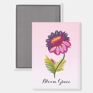 Isolated flower magnet