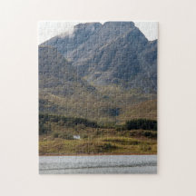 Isolated house on Isle of Skye in Scotland