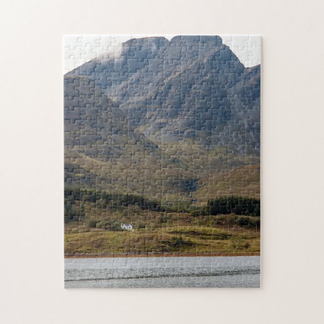 Isolated house on Isle of Skye in Scotland Jigsaw Puzzle (Vertical)