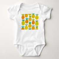 Isolated Pineapple: Vintage Seamless Pattern.