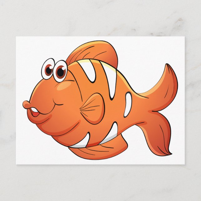 Isolated tropical fish on white postcard (Front)