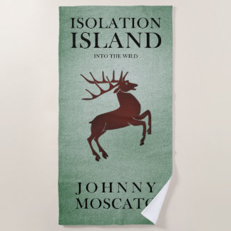 Isolation Island Deer Beach Towel
