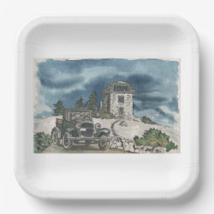 Isolation Lookout Paper Plate