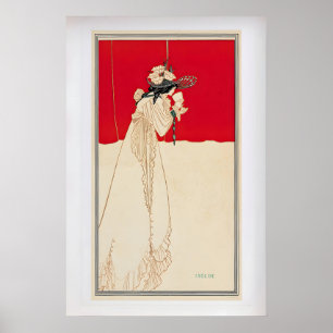 Isolde by Aubrey Beardsley Vintage Illustration 1 Poster