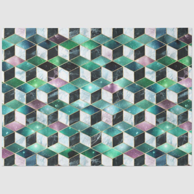 Isometric Galaxy Series Design 3 Tissue Paper (Front)
