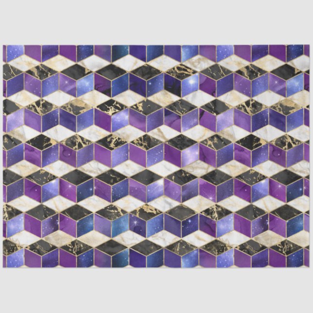 Isometric Galaxy Series Design 4 Tissue Paper (Front)