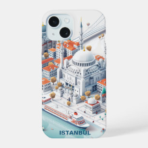 Isometric Istanbul Travel iPhone 15 Case