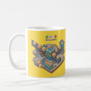 Isometric Packing Factory Tycoon Game Mug