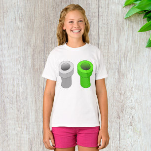 Isometric Pipes Girls T-Shirt