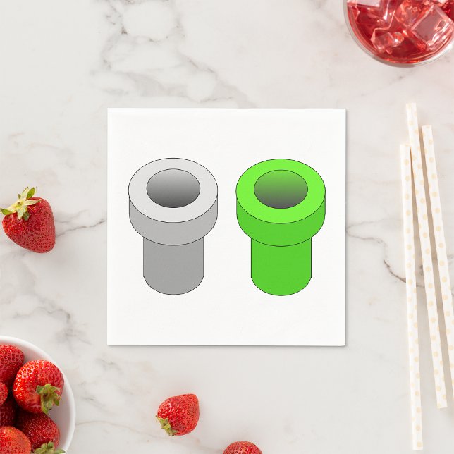 Isometric Pipes Paper Napkins (Creator Uploaded)