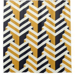 Isometric Seamless Patternart,deco,pattern,seamles Shower Curtain