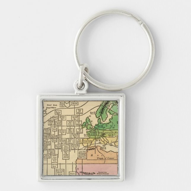 Isothermal chart, productions key ring (Front)
