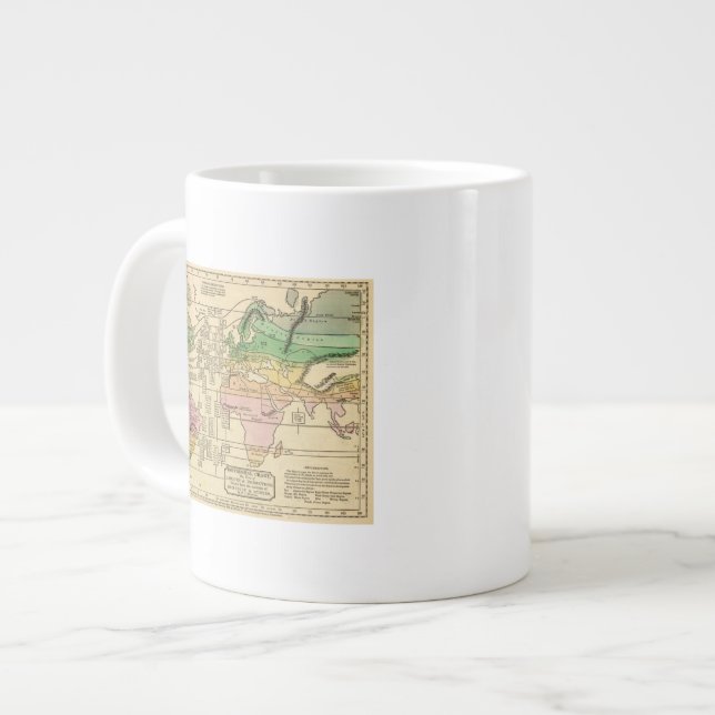 Isothermal chart, productions large coffee mug (Front Left)