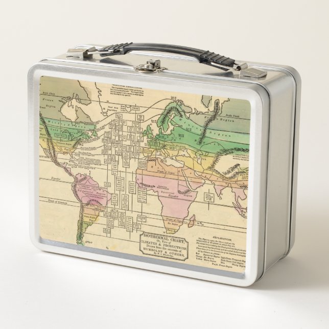 Isothermal chart, productions metal lunch box (Front)