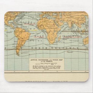 Isothermal, winds Religions Europe Mouse Pad