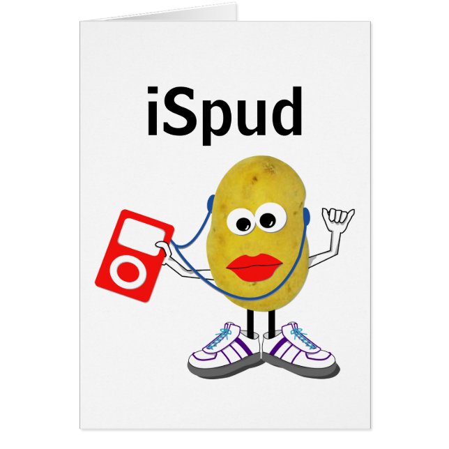 'ispud' humourous parody Card (Front)