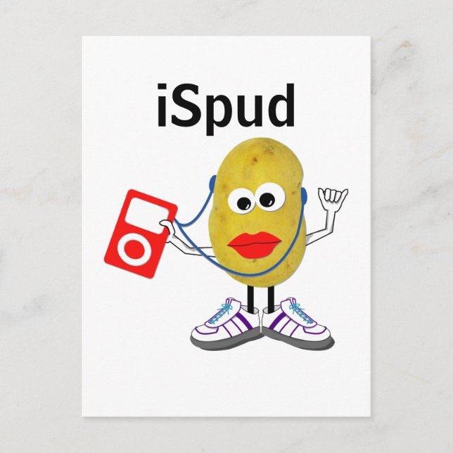 'iSpud' humourous parody Postcard (Front)