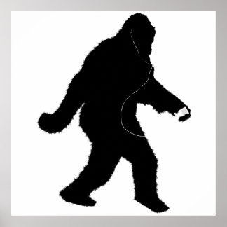 iSquatch (Add Background Colour) Poster
