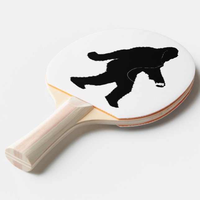 iSquatch ( Customise Background Colour) Ping Pong Paddle (Front Angle)