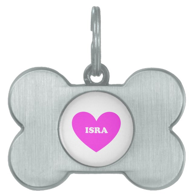 Isra Pet Name Tag (Front)