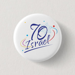 Israel 70 anniversary Independence Day 2018 3 Cm Round Badge
