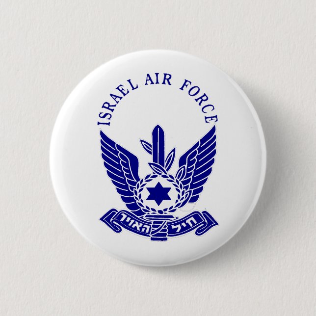 Israel Air Force & Navy Shoppe 6 Cm Round Badge (Front)