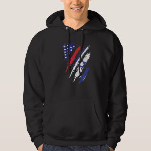 Israel American Grown Flag USA Patriot Heritage Mo Hoodie