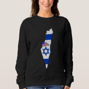 Israel and MAGA-ZA Strip The Riviera of the Middle Sweatshirt