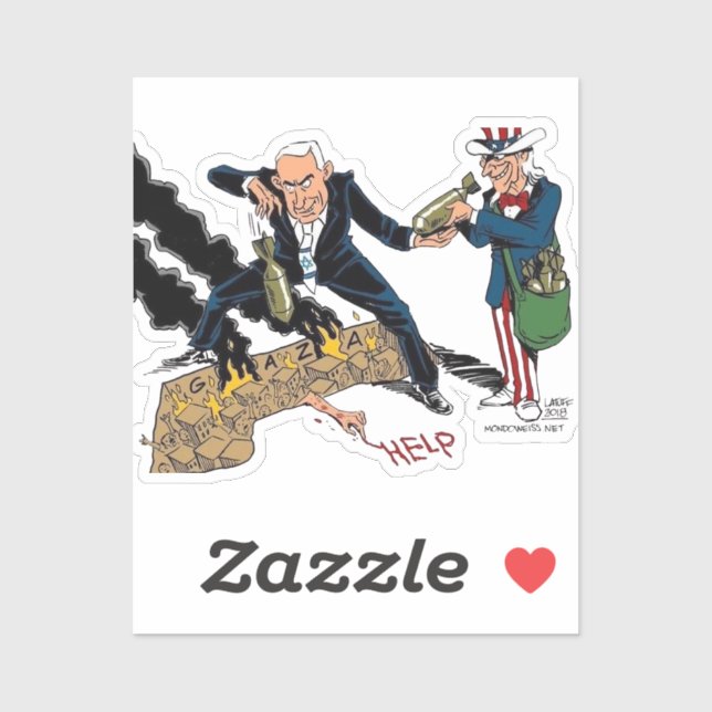 Israel and united state genocide Sticker (Sheet)