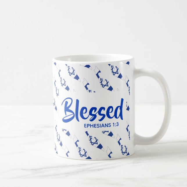 ISRAEL Blessed Christian Scripture Coffee Mug (Right)