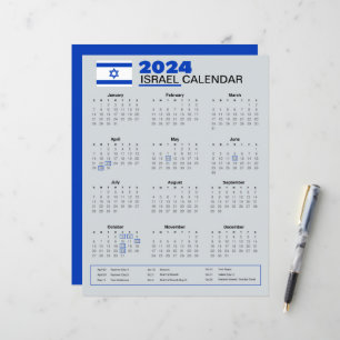  Israel Calendar 2024   Holidays & Observances