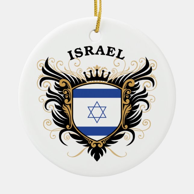 Israel Ceramic Ornament (Front)