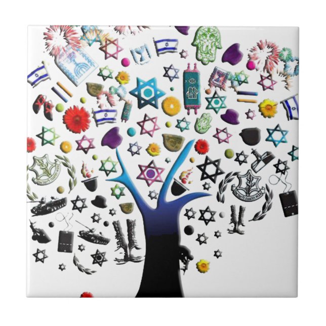 Israel Ceramic Tile (Front)