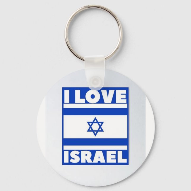 Israel Chai collar Key Ring (Back)