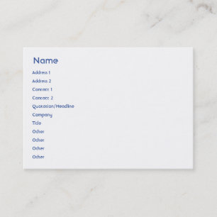 Israel - Chubby Business Card